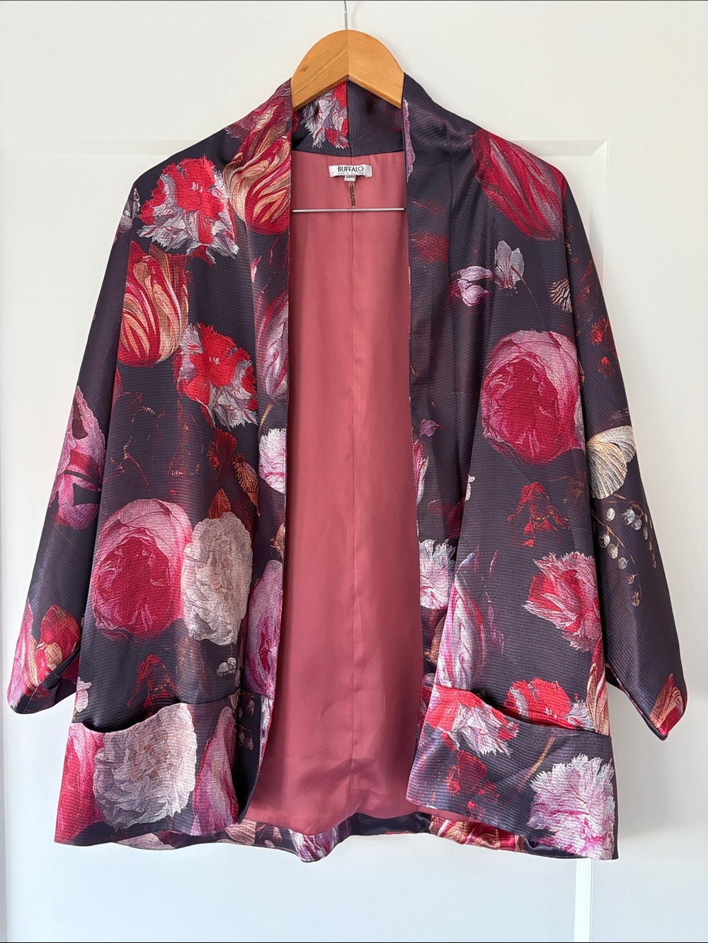Buffalo David Bitton Kimono-Style Floral Jacket